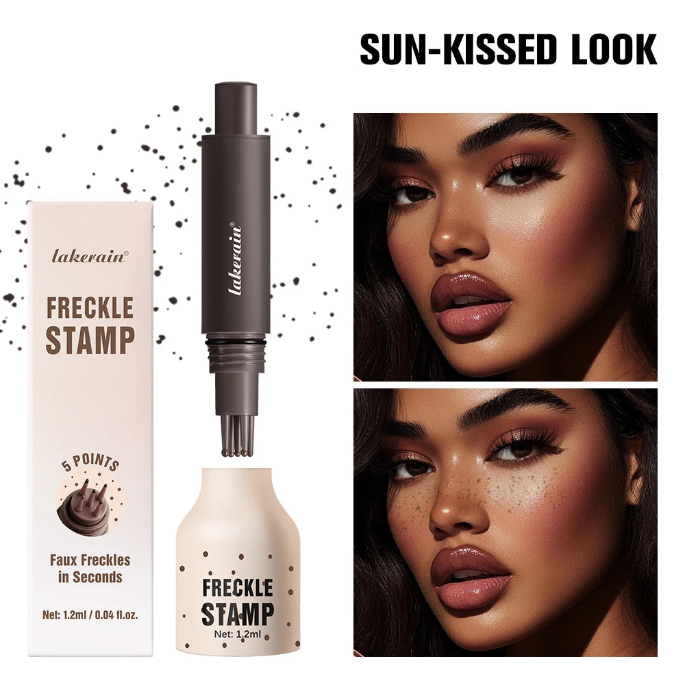 Waterproof Freckle Stamp Pen Liquid Air Cushion Five Point Head Natural Simulation Fake Spot Dot Makeup Tool
