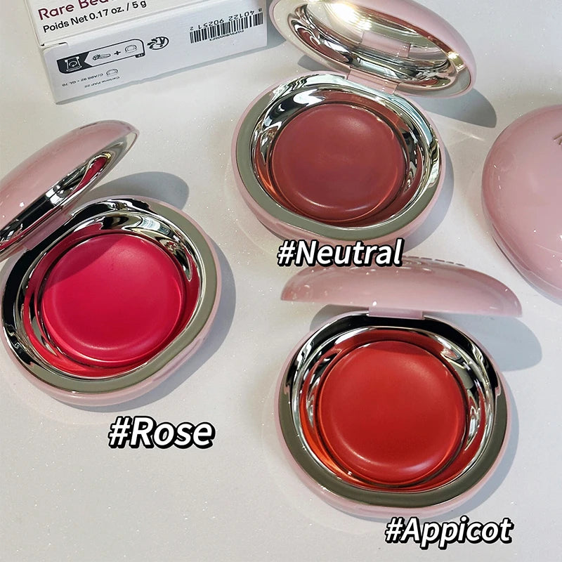 Rare Beauty Mauve Rose Neutral Blush Powder Portable Makeup Liquid Blush Moisturizing Dual-use Waterproof Lip Glaze Plump Smooth