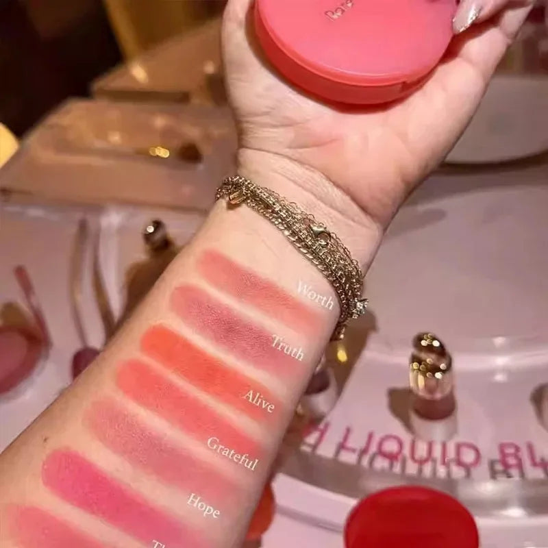 Rare Beauty New Portable Powder Blusher Easy To Apply Makeup Long Lasting Colorfast Fashionable Ladies Powder Blusher Cosmetics