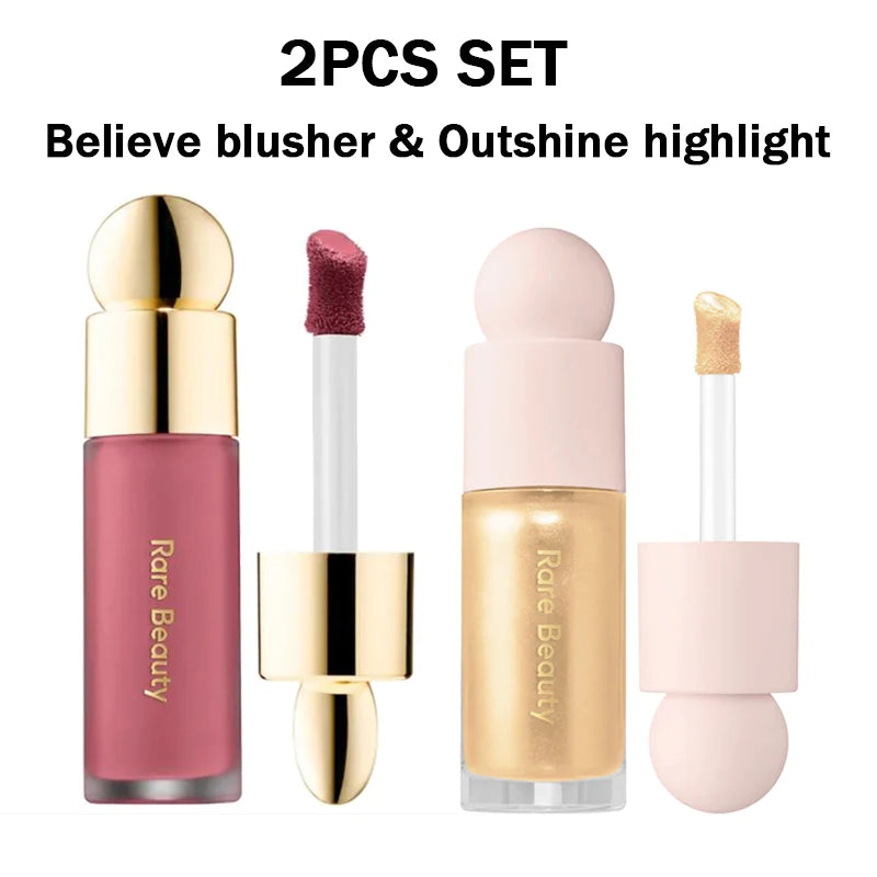 Rare Beauty Powder Highlighter Blush Water Light Shimmer Waterproof Long Last Face Illuminator Brighten Light Liquid Highlighter