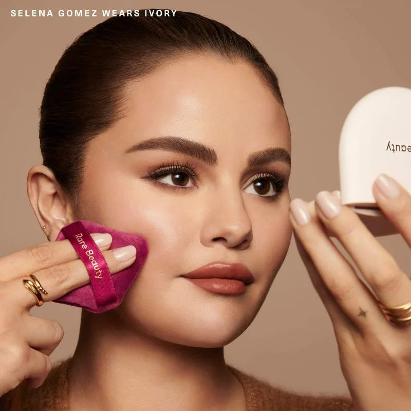 Rare Beauty True To Myself Tinted Pressed Finishing Powder Instantly Blur Smooth Reduce Shine and Set Makeup With Natural Finish