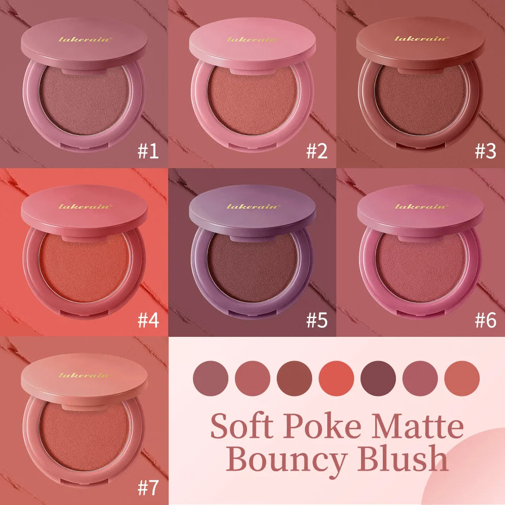 Soft Poke Matte Bouncy Blush Long-lasting Tint Velvety Matte Blush Moisturizer Lightweight Soft Pinch Liquid Blush Airy Cosmetic