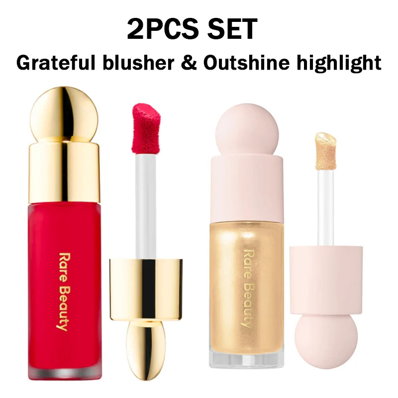 Rare Beauty Powder Highlighter Blush Water Light Shimmer Waterproof Long Last Face Illuminator Brighten Light Liquid Highlighter