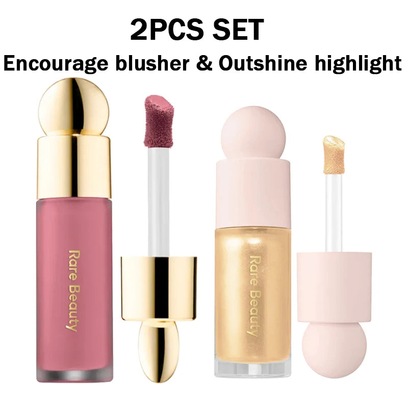 Rare Beauty Powder Highlighter Blush Water Light Shimmer Waterproof Long Last Face Illuminator Brighten Light Liquid Highlighter