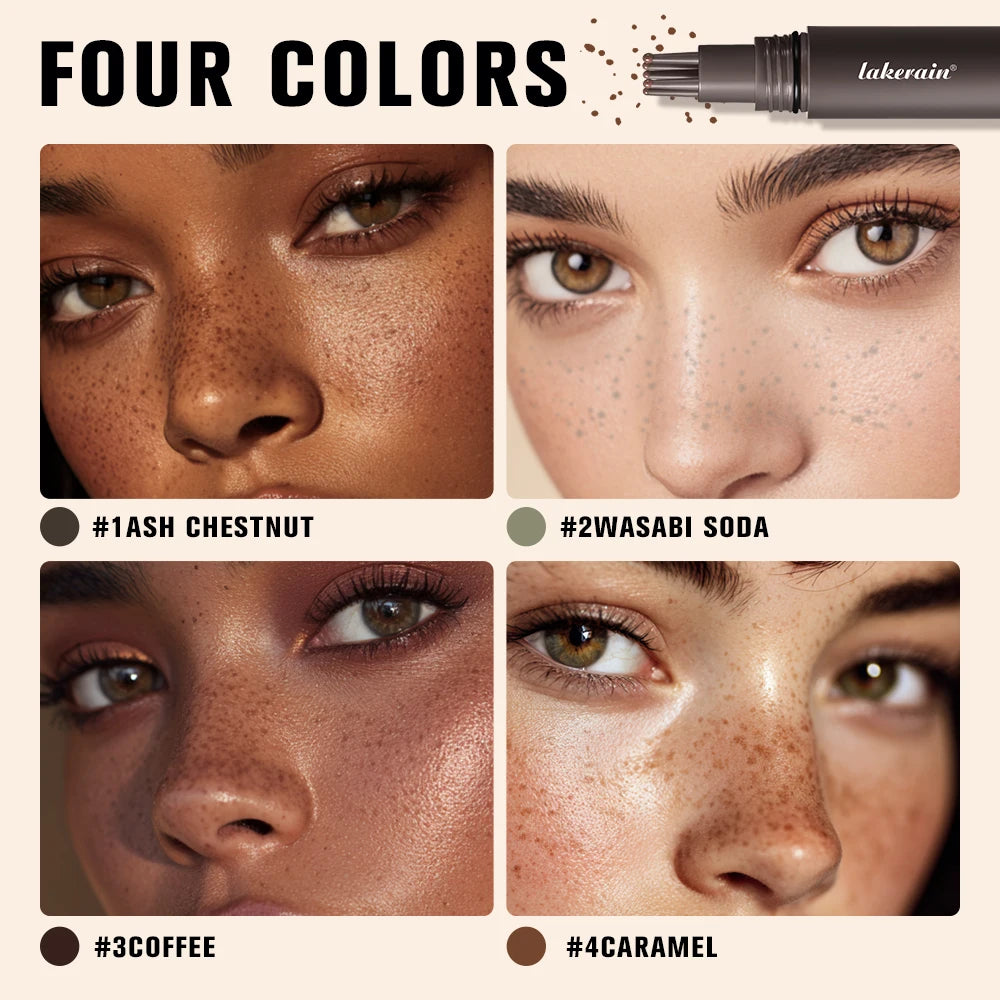 Waterproof Freckle Stamp Pen Liquid Air Cushion Five Point Head Natural Simulation Fake Spot Dot Makeup Tool