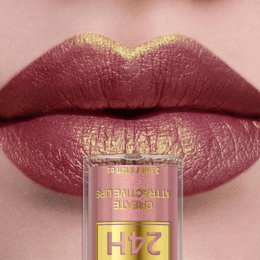 14 Colors Glitter Metallic Lip Glaze Shiny Long Lasting Lip Gloss Waterproof Liquid Lipstick Makeup Lip Oil Lip Tint Gifts for W