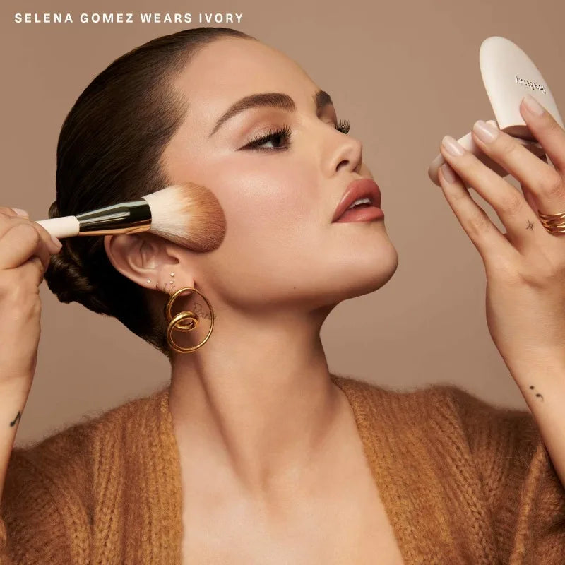 Rare Beauty True To Myself Tinted Pressed Finishing Powder Instantly Blur Smooth Reduce Shine and Set Makeup With Natural Finish