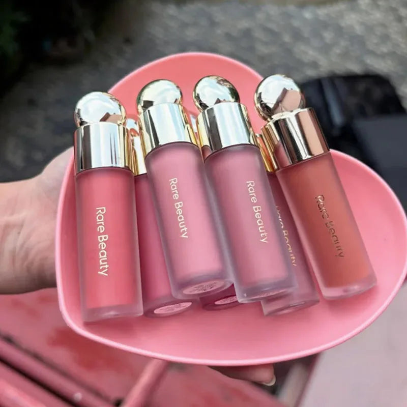 Rare Beauty Melting Cream Blush Makeup Matte Pearlescent Texture Glitter Blush Highlighter Bright nourish moisturize Lip Gloss