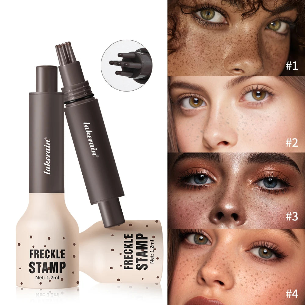 Waterproof Freckle Stamp Pen Liquid Air Cushion Five Point Head Natural Simulation Fake Spot Dot Makeup Tool